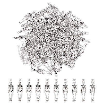 100Pcs Tibetan Style Alloy Pendants FIND-AR0002-12-1