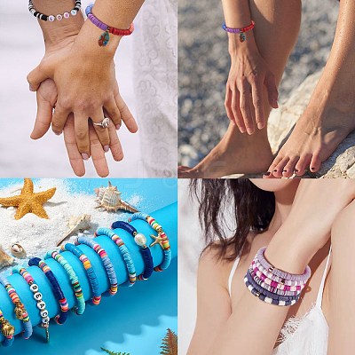 DIY Stretch Bracelets Making Kits DIY-SZ0002-77-1