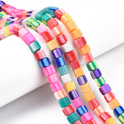 Handmade Polymer Clay Beads Strands CLAY-N008-060-05-1