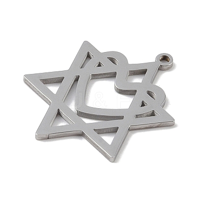 Non-Tarnish 304 Stainless Steel Pendants STAS-B062-19P-1