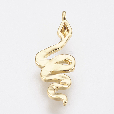 Brass Charms ZIRC-F083-019G-RS-1
