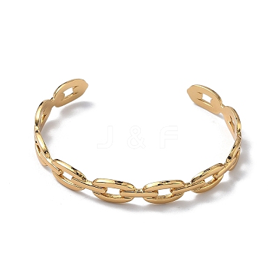 304 Stainless Steel Cuff Bangles BJEW-A160-01G-1