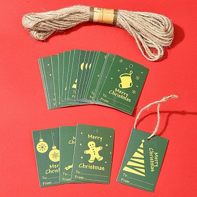 100Pcs Rectangle Paper Gift Tags CDIS-FS0001-19B-1