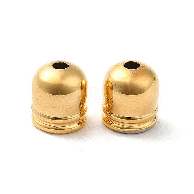 Rack Plating Brass Cord Ends KK-Q772-27G-1