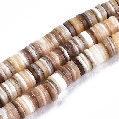 Natural Freshwater Shell Beads Strands X-SHEL-N003A-02-1