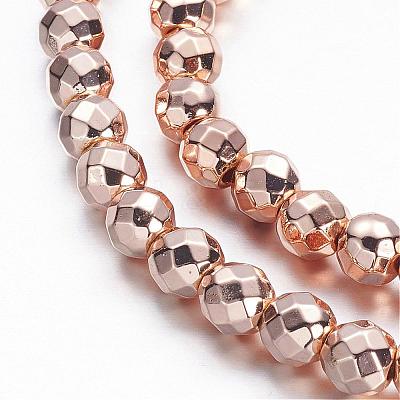 Non-magnetic Synthetic Hematite Beads Strands G-P218-33-RG-1