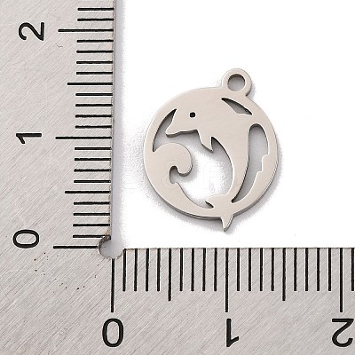 Non-Tarnish 201 Stainless Steel Charms STAS-U016-06P-01-1