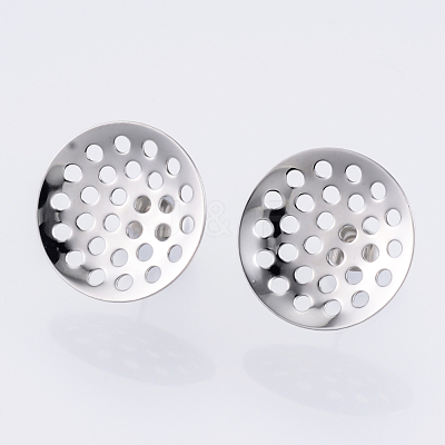Non-Tarnish 304 Stainless Steel Stud Earring Findings X-STAS-Q231-03B-A-1