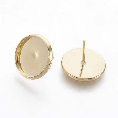 202 Stainless Steel Stud Earring Findings STAS-P221-08E-G-1