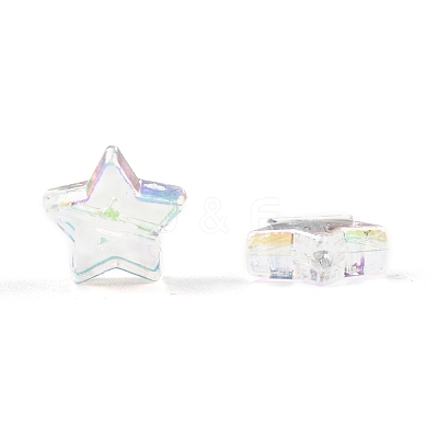 Eco-Friendly Transparent Acrylic Beads X-PL556-1-1