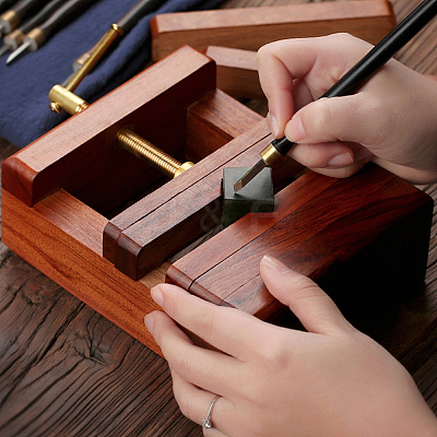 Chinese Seal Stamp Cutting and Stone Seal Carving Hand Tools Set TOOL-WH0029-03-1