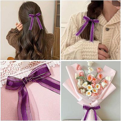Solid Color Organza Ribbons ORIB-E005-A10-1