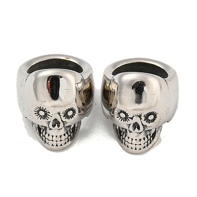 316 Surgical Stainless Steel European Beads STAS-Q326-06AS-03-1
