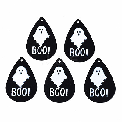Spray Painted Iron Pendants X-IFIN-T016-64-1