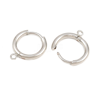 Brass Hoop Earring Findings KK-CBA8A92-01P-1