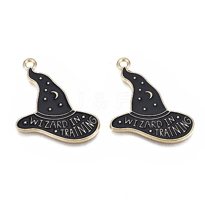 Rack Plating Alloy Enamel Pendants X-PALLOY-N164-015-1