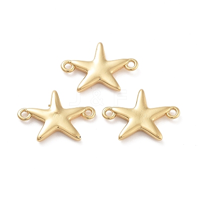 Rack Plating Brass Connector Charms KK-G512-10B-G-1