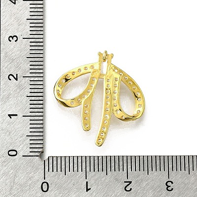 925 Sterling Silver Pave Clear Cubic Zirconia Pendants STER-P067-04G-1