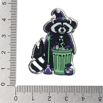 Halloween Theme Opaque Acrylic Pendants SACR-S034-08C-1