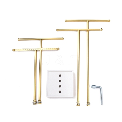 4-Tier Iron T-Bar Jewelry Display Risers LS-ODIS-C008-03G-1