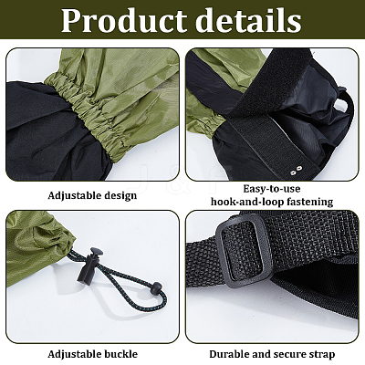 Polyester Snow Foot Covers AJEW-GF0013-88B-1