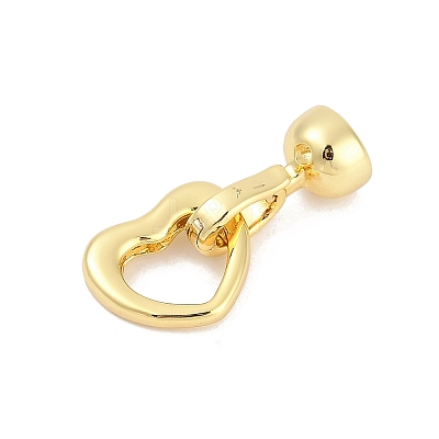 Brass Fold Over Clasps KK-M311-12G-1