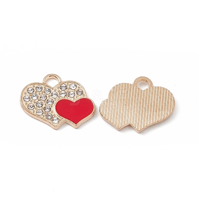 Alloy Crystal Rhinestone Pendants FIND-C019-30KCG-01-1