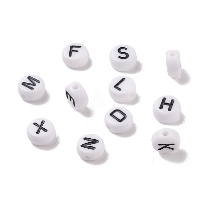 520Pcs Alphabet Acrylic Beads MACR-XCP0001-10-1