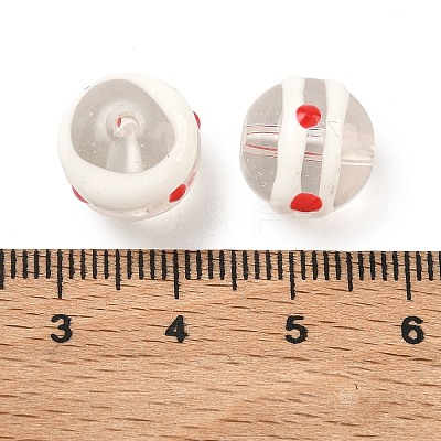 Transparent Glass Enamel Beads GLAA-P078-01A-04-1