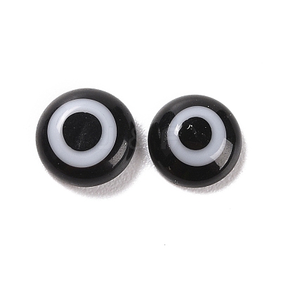 Handmade Lampwork Evil Eye Cabochons LAMP-E022-01D-1