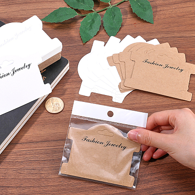 100Pcs 2 Colors Cardboard Display Cards CDIS-SP0001-09-1