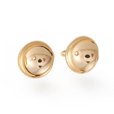 201 Stainless Steel Bead Cap Pendant Bails STAS-K194-03G-02-1