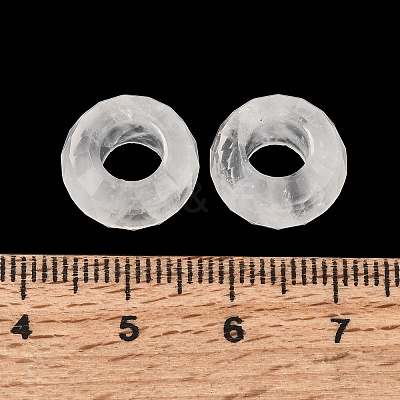 Natural Quartz Crystal European Beads GG-NH0003-A11-1