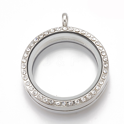 Alloy Magnetic Locket Pendants PALLOY-T052-23P-1
