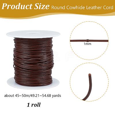45~50m Cowhide Leather Cord WL-OC0001-05B-1