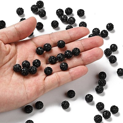 Pave Disco Ball Beads RB-A130-10mm-13-1