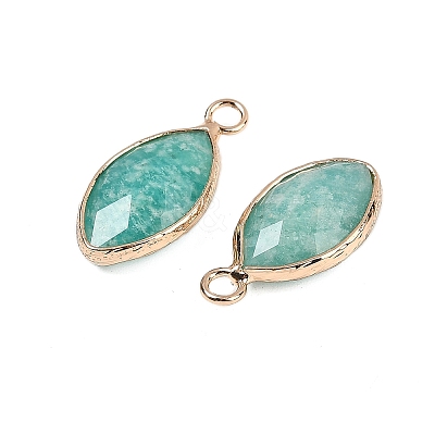 Natural Amazonite Faceted Pendants G-G193-01G-06-1