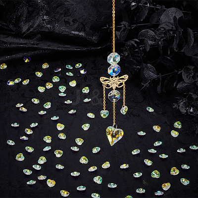 100Pcs Glass Charms GLAA-SP0001-69-1