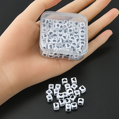 Opaque Acrylic Beads MACR-YW0002-25-1