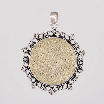 Alloy Resin Pendants PALLOY-E556-18AS-1