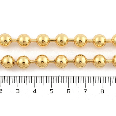Rack Plating Brass Ball Chain Necklaces for Women NJEW-G102-01D-G-1