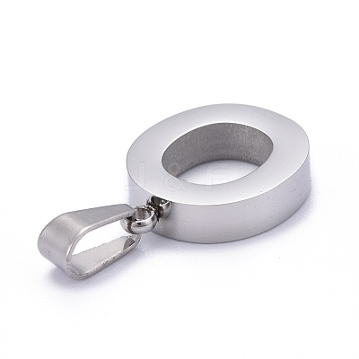 Non-Tarnish 304 Stainless Steel Letter Pendants STAS-H127-O-P-1