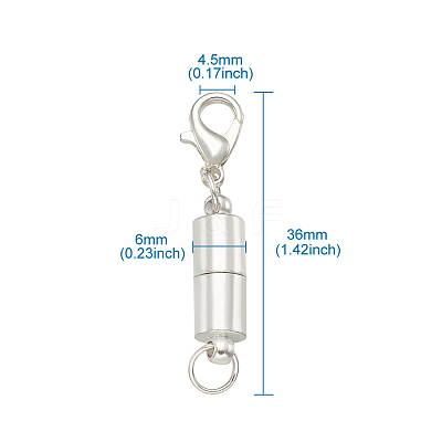 Brass Magnetic Clasps Converter KK-TAC0001-01S-1