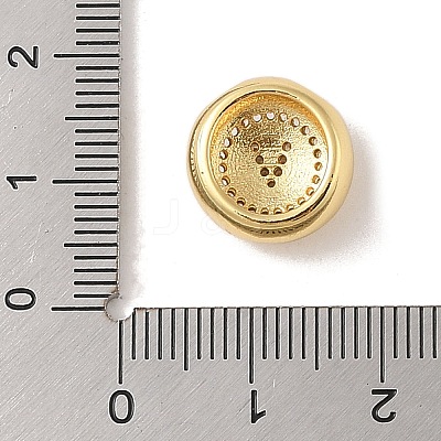 Rack Plating Brass & Cubic Zirconia Pendants KK-Z047-07G-V-RS-1