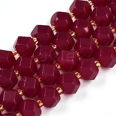 Natural Ruby Beads Strands G-T140-10-1