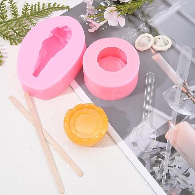 DIY Food Shape Fondant Molds Kits DIY-OC0003-46-1