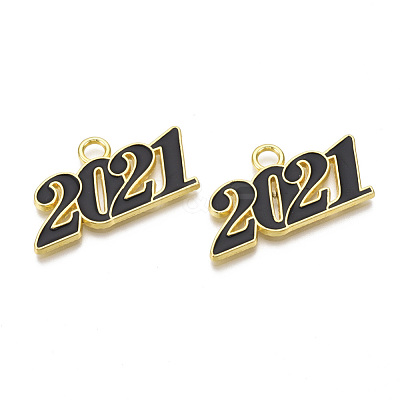 Alloy Enamel Pendants X-PALLOY-T078-03-1