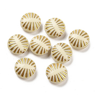 Plating Opaque Acrylic Beads OACR-B013-07-1