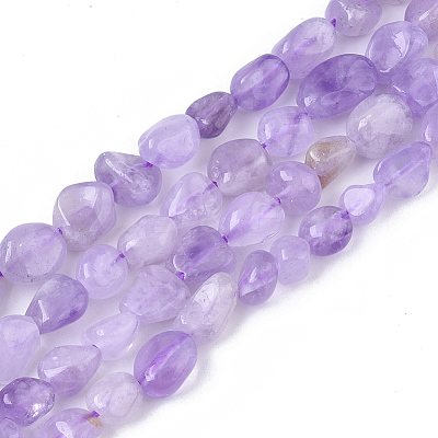 Natural Lavender Amethyst Beads Strands G-S363-053-1