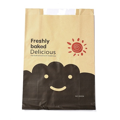 Rectangle with Cloud Pattern Paper Baking Bags CARB-K0001-01H-1